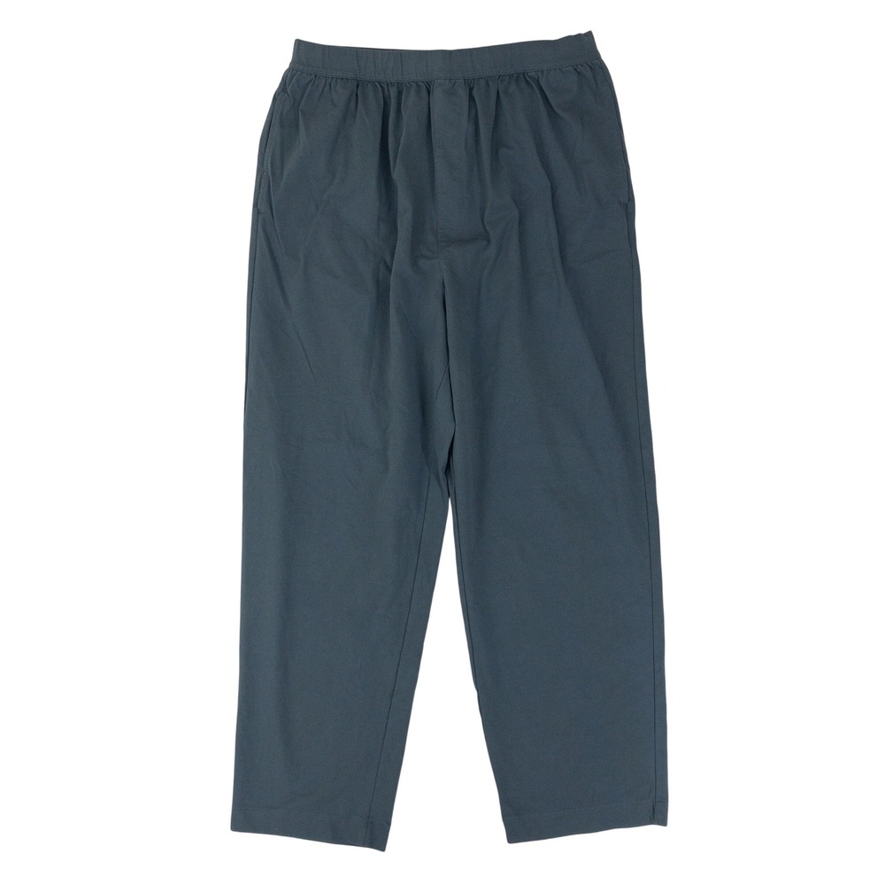 Uniqlo U AIRism Pants Mens Large Gray Elastic Waist Relaxed Fit Cotton Blend